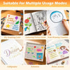 A set of 24-color dual-ended glitter pens with quick-dry glue ink shown for various crafting and journaling projects.