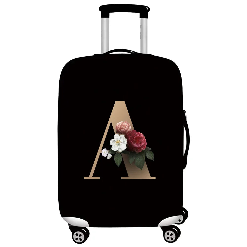 Gold Letter Series Elastic Luggage Cover