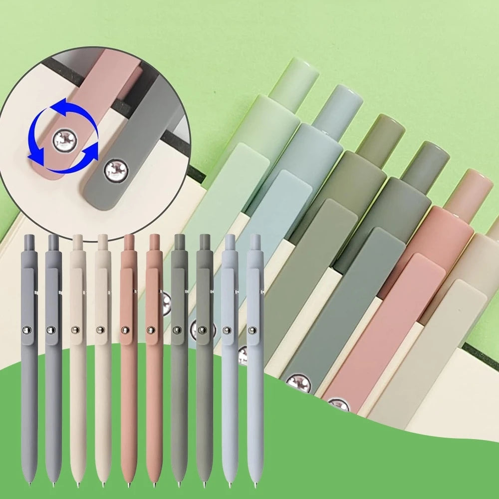 Quick-Drying Fine-Tip Gel Pens (0.5mm, Black Ink, 10-Pack)