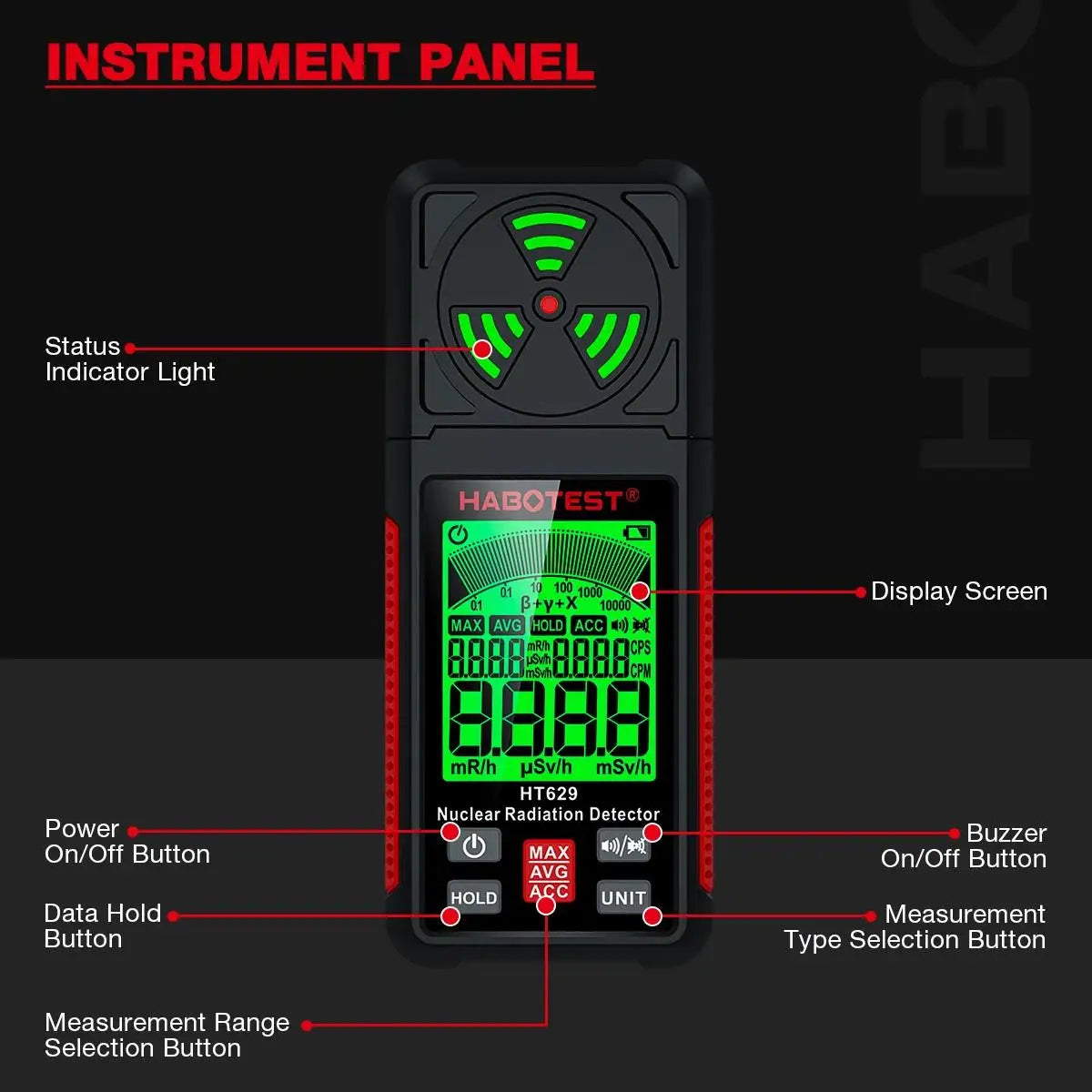 Professional Handheld EMF Meter for Home and Office Safety