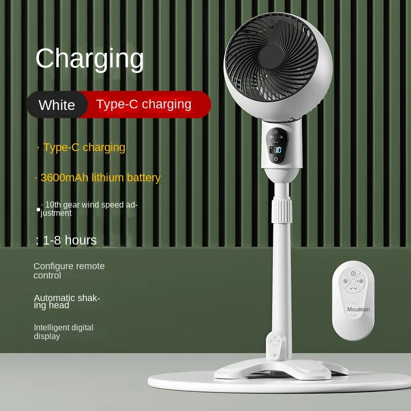 Adjustable Pedestal Fan with Remote Control and Timer