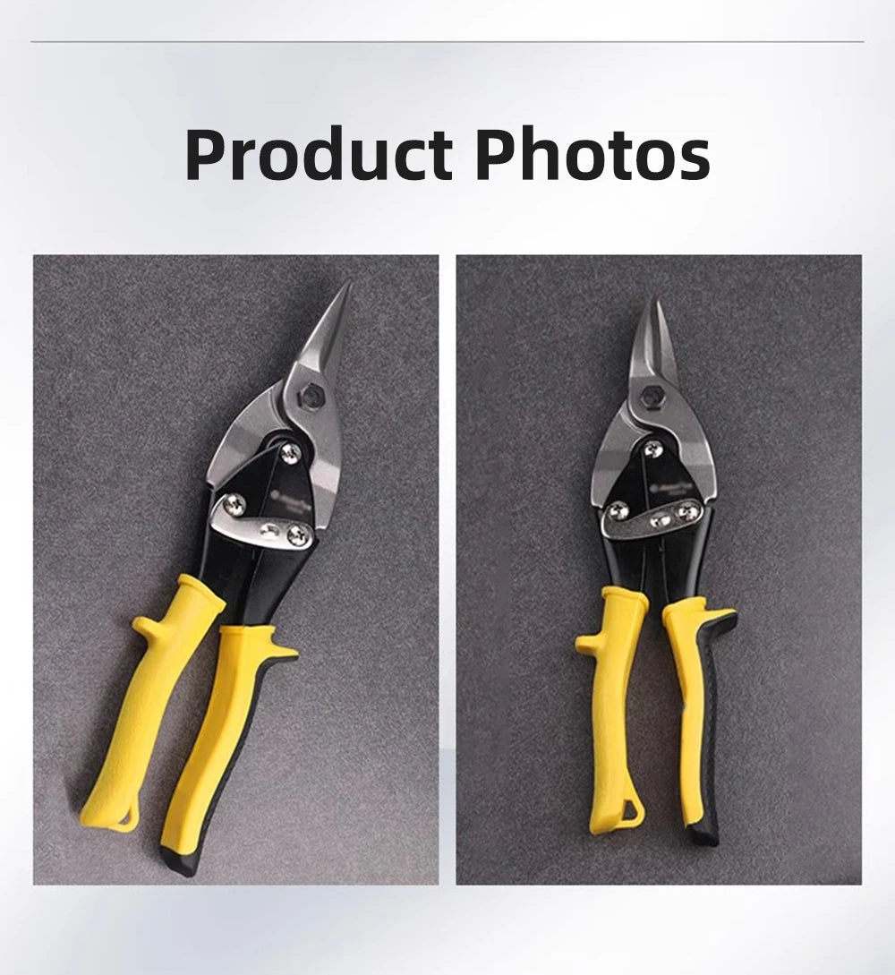 Heavy Duty Aviation Tin Snips – Chrome Vanadium Steel Sheet Metal Cutter