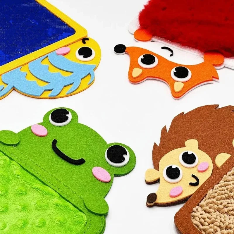 Cartoon Animal Sensory Mats for Tactile Exploration