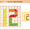 Wooden Shape & Color Mosaic Puzzle Set for Kids