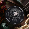Wooden Divination Pendulum Board with Crystal Necklace