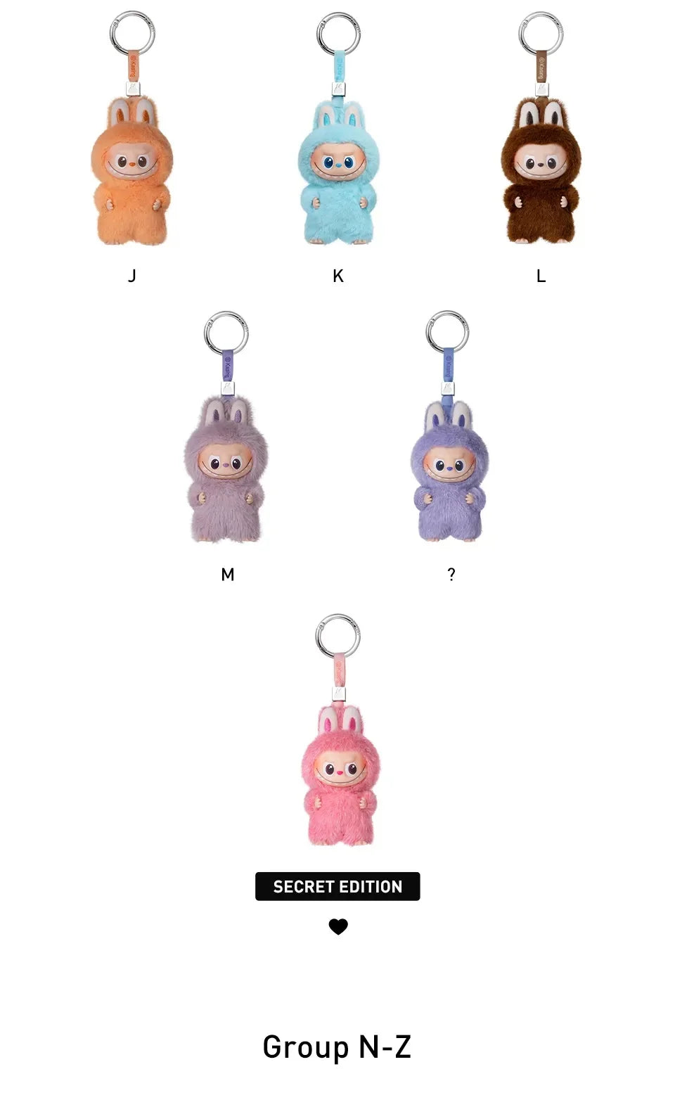 Labubu The Monsters Vinyl Face Plush Doll Pendant Keychain