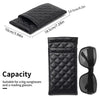 Double-Layer PU Leather Glasses Case with Soft Lining