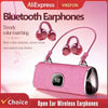 Open-Ear Bluetooth Earbuds with LED Display