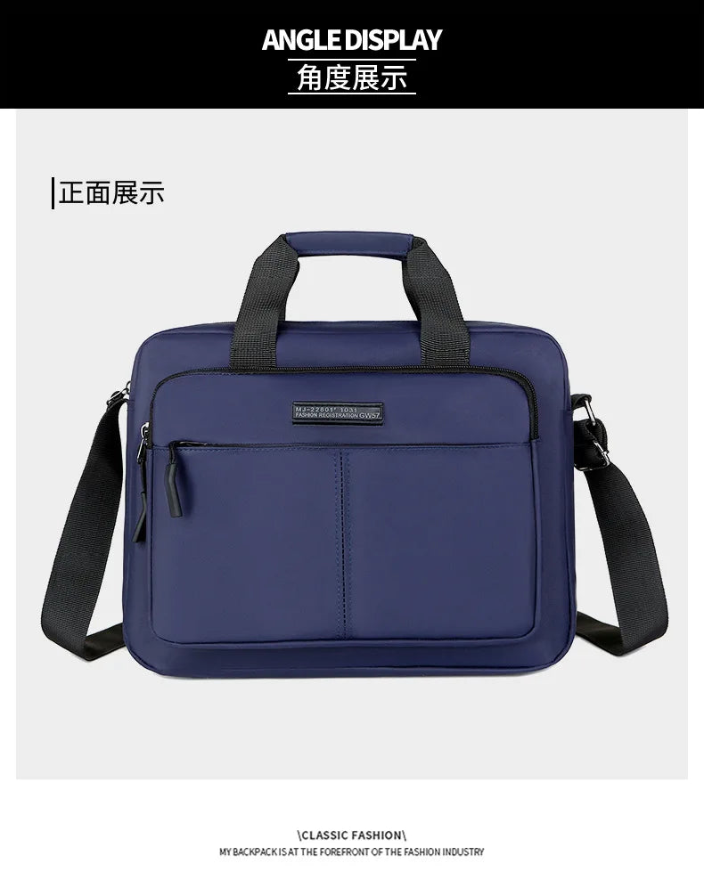 Large-Capacity Men's Messenger Bag with A4 Compatibility
