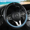 Premium Napa Leather Steering Wheel Cover – Universal Fit, All-Season Comfort