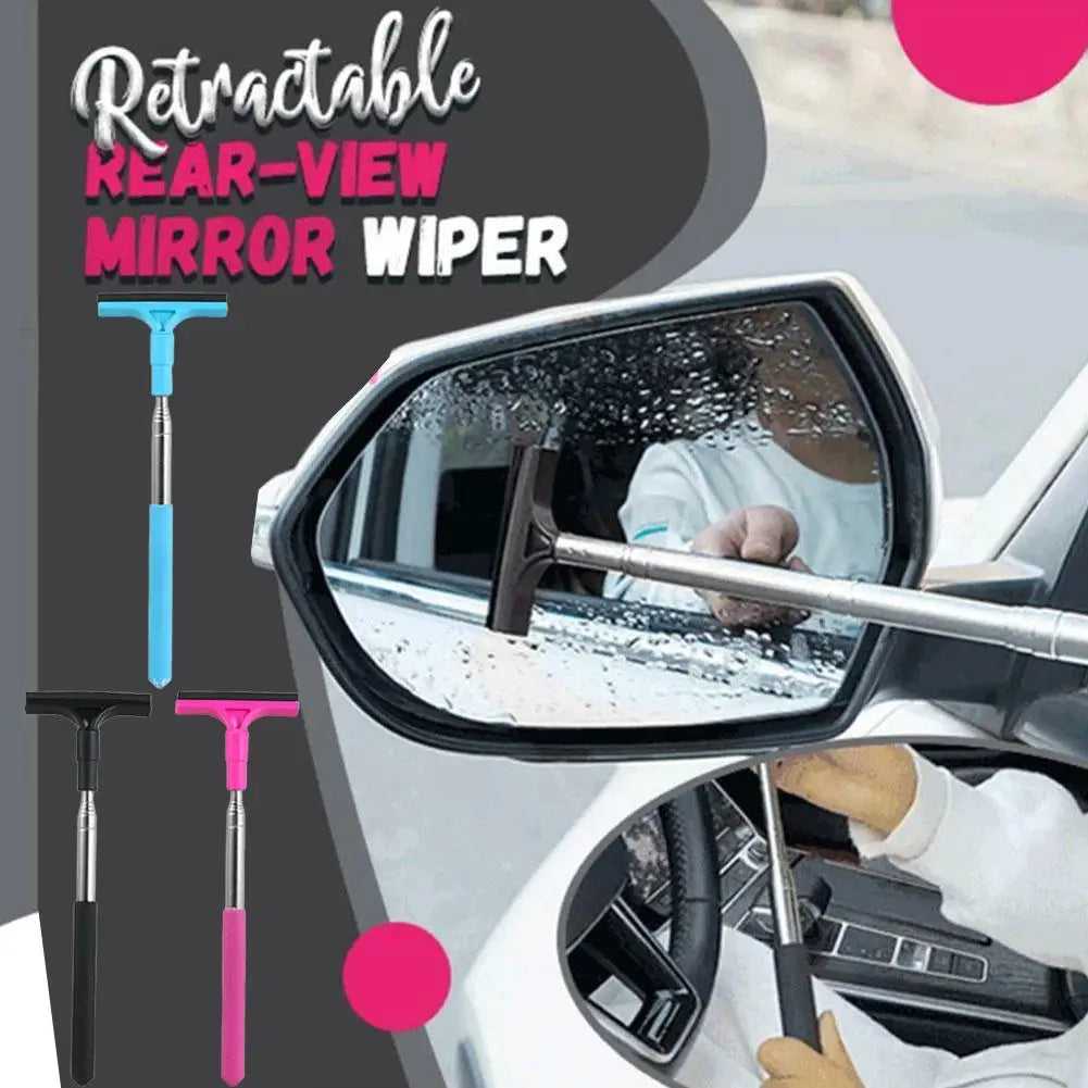Retractable Car Wiper for Rearview Mirror