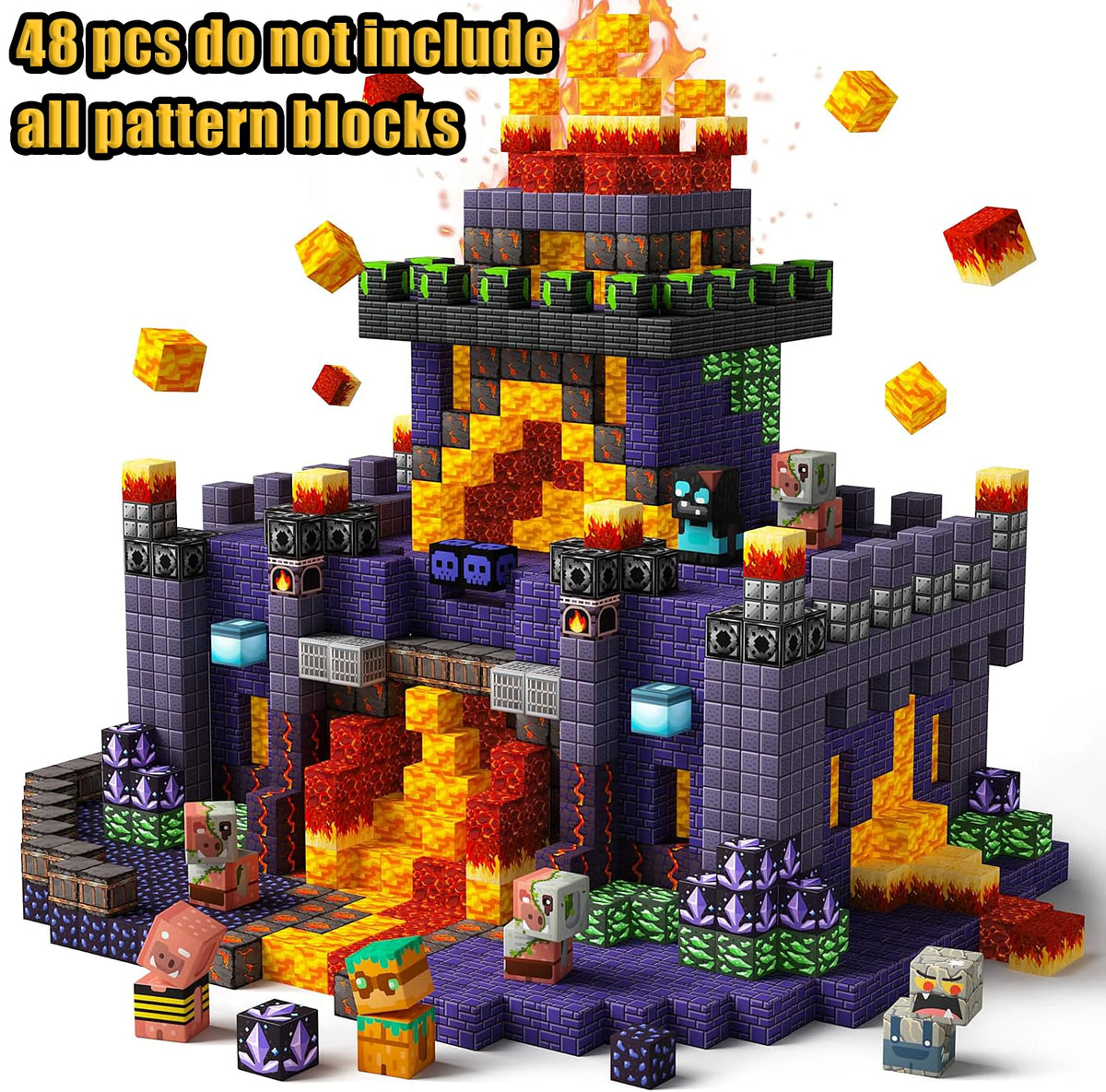Magnetic Building Blocks Castle & Villa Set