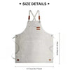 Durable Canvas Kitchen Apron with Pockets