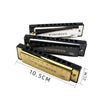 10-Hole Chromatic Harmonica in C - Beginner-Friendly with Carry Case