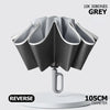 Auto Reverse-Folding Umbrella with Reflective Stripe & Carabiner Handle