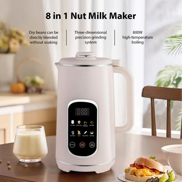 1.2L Smart Nut Milk Maker with Keep-Warm Function
