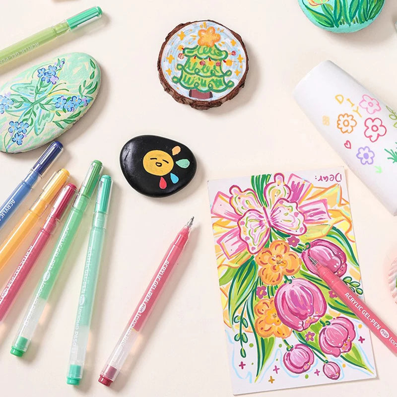 Vibrant Gel Pen Set – Smooth Writing for Art, Notes & Journaling