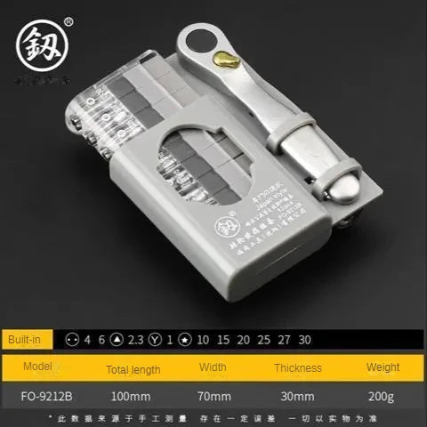 Compact Multi-Bit Ratchet Screwdriver Set