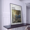 Canvas wall art featuring a dramatic scene from the Hajime no Ippo boxing anime with a dark background.