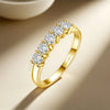 Five-Stone Moissanite Stacking Ring in 14K Gold Filled