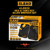 41-Piece Hex and Torx Key Set with Ratchet Handle and Storage Case