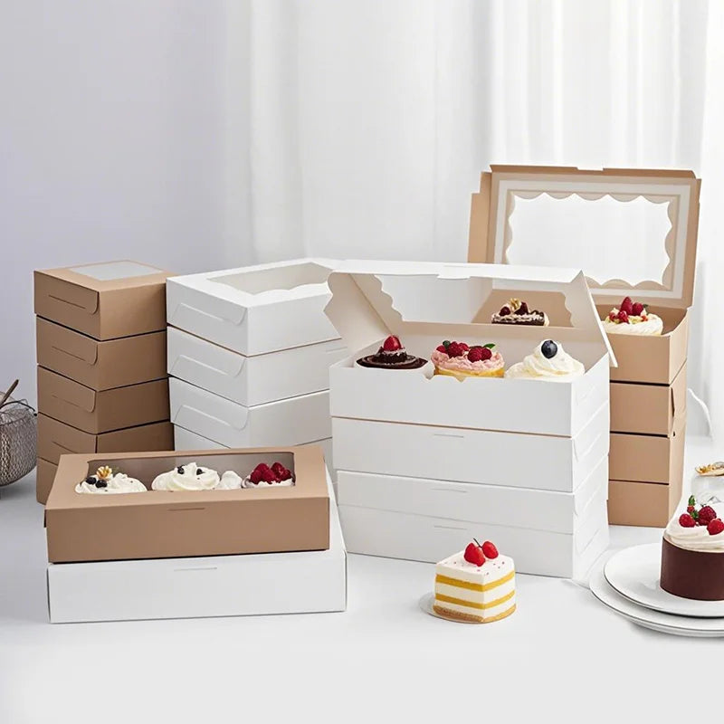 Kraft Paper Gift Boxes with Window