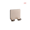 One piece of aluminum wall-mounted adhesive razor holder.