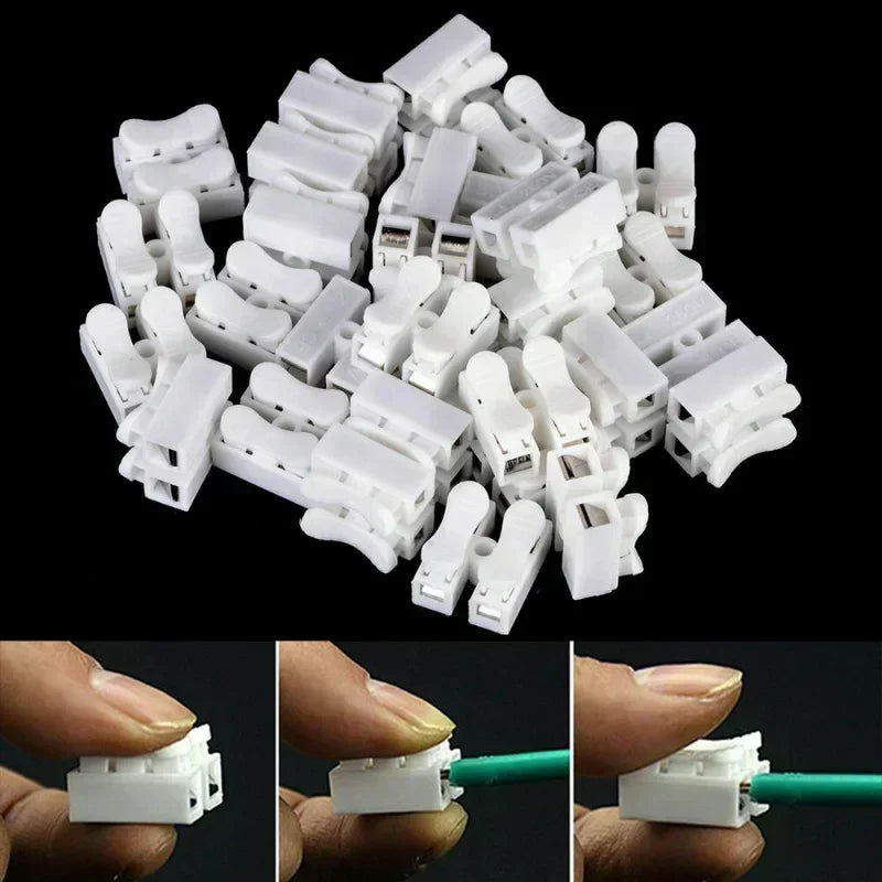 Quick Splice Wire Connectors (2-Pin, Pack of 10)