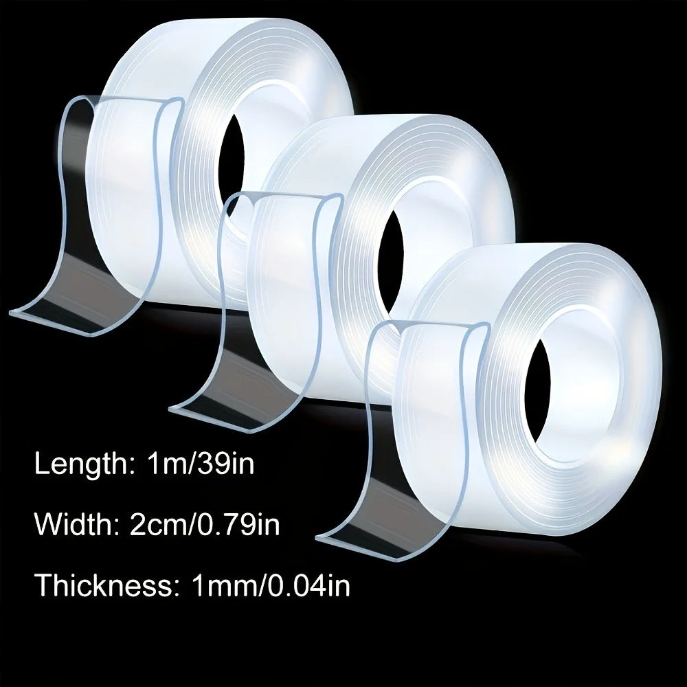Reusable Nano Double-Sided Tape (3 Rolls)