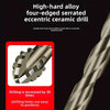 Carbide Four-Blade Serrated Drill Bit Set 6-10mm for Tile, Ceramic, and Stone