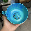 Self-Spinning Fruit & Vegetable Washer Bowl with Drain Holes