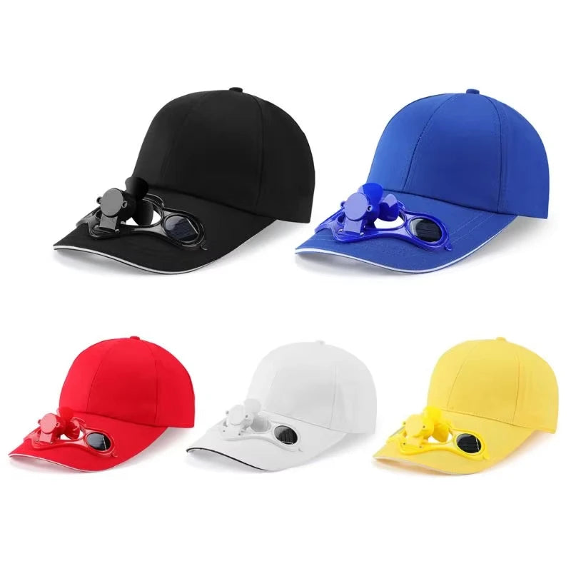 Solar-Powered Cooling Fan Hat