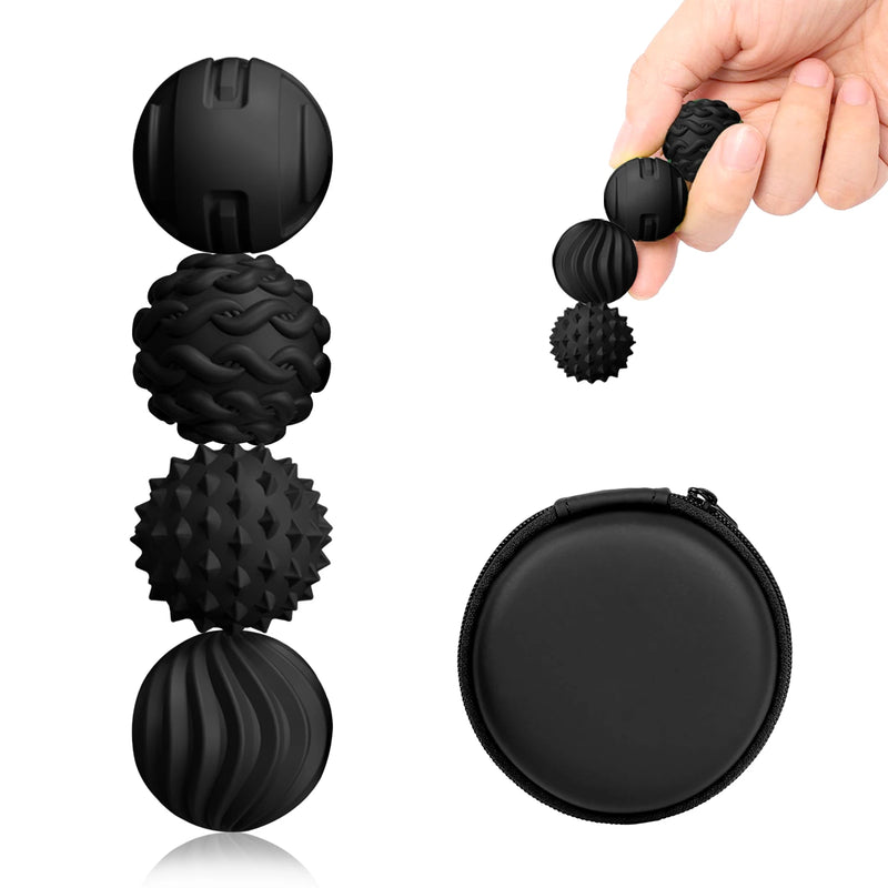 Silicone Magnetic Fidget Balls - 4 Pack