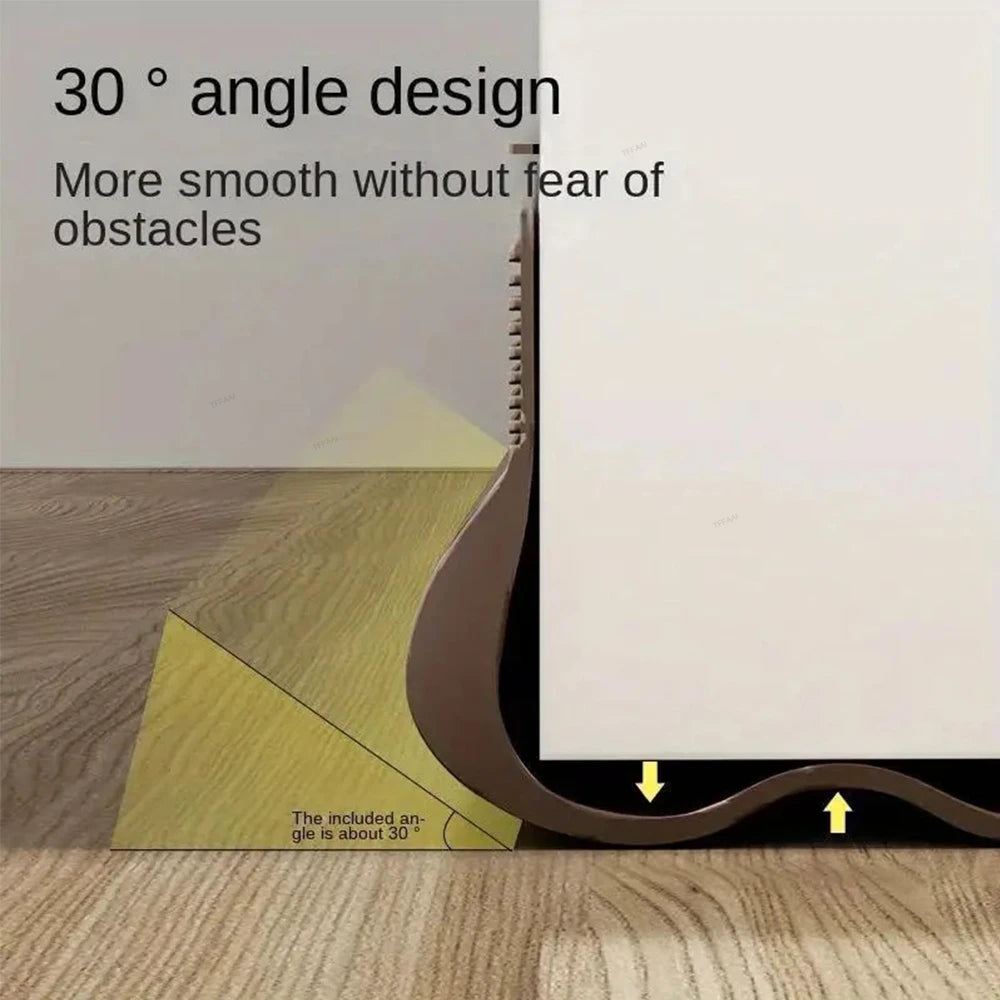 Flexible Door Draft Stopper with Soundproofing Seal