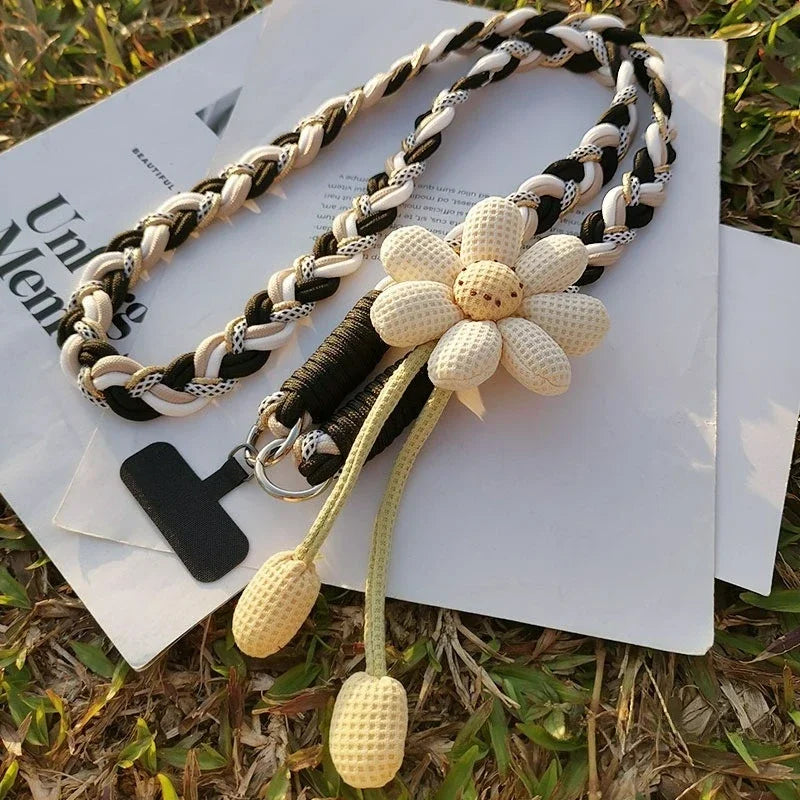 Crossbody Phone Lanyard with Decorative Rope