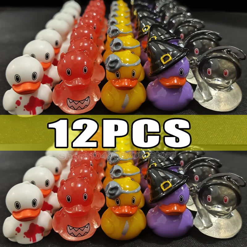 Set de figurines de canards en résine pour Halloween