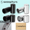 A set of black and silver magnetic docking hardware covers for Harley touring models.