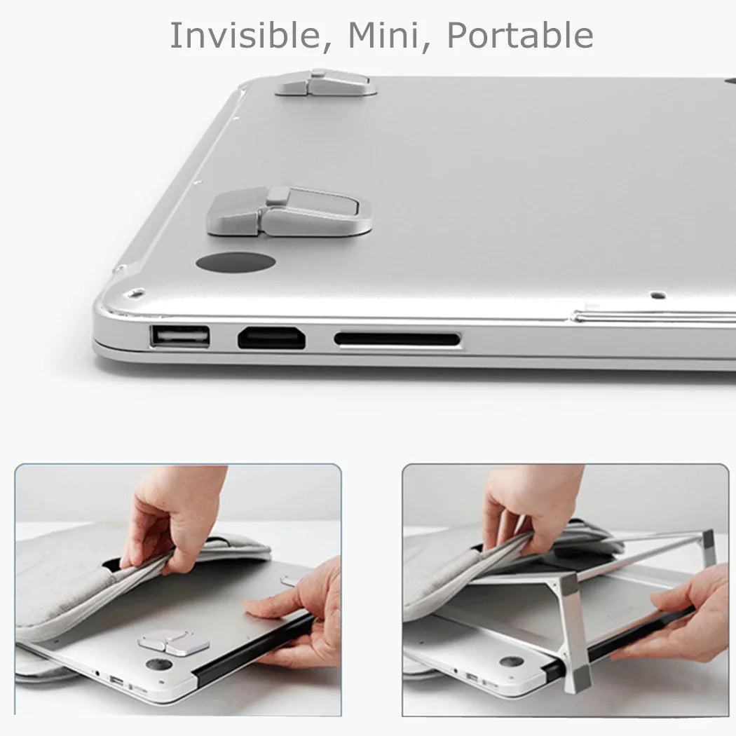 Foldable Laptop Stand with Keyboard Riser - Set of 2