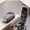 Portable Pill Cutter and Storage Box with Dustproof Lid