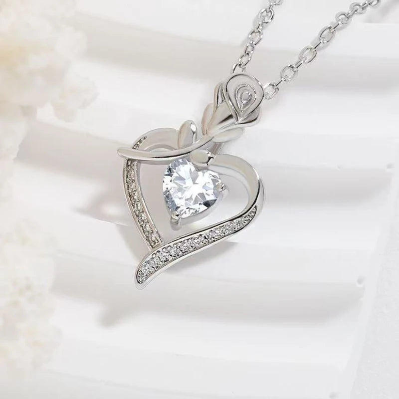 Elegant Heart Pendant Necklace