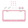 Crystal Rhinestone License Plate Frame for Cars