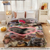 Funny Monkey Print Flannel Blanket – Soft & Cozy Throw