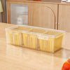 Square Food Storage Containers with Clear Compartments