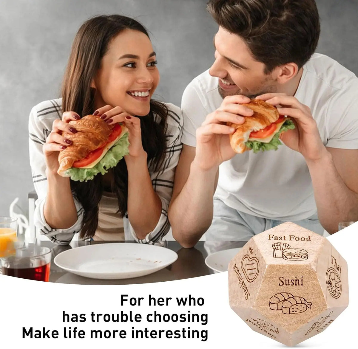 Couples Food Decision Dice Set