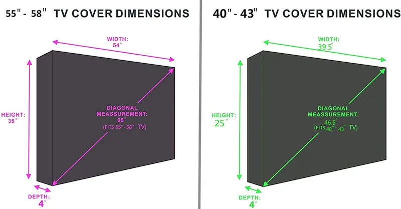 Durable Outdoor TV Cover – Waterproof, UV & Weather Resistant