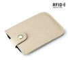 Slim Leather Card Holder with Quick-Access Pull Tab
