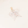 Chic Silk Bow Keychain with Ribbon Charm