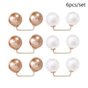 Pearl Brooch Pin Set – Versatile Double-Head Clips for Style and Function