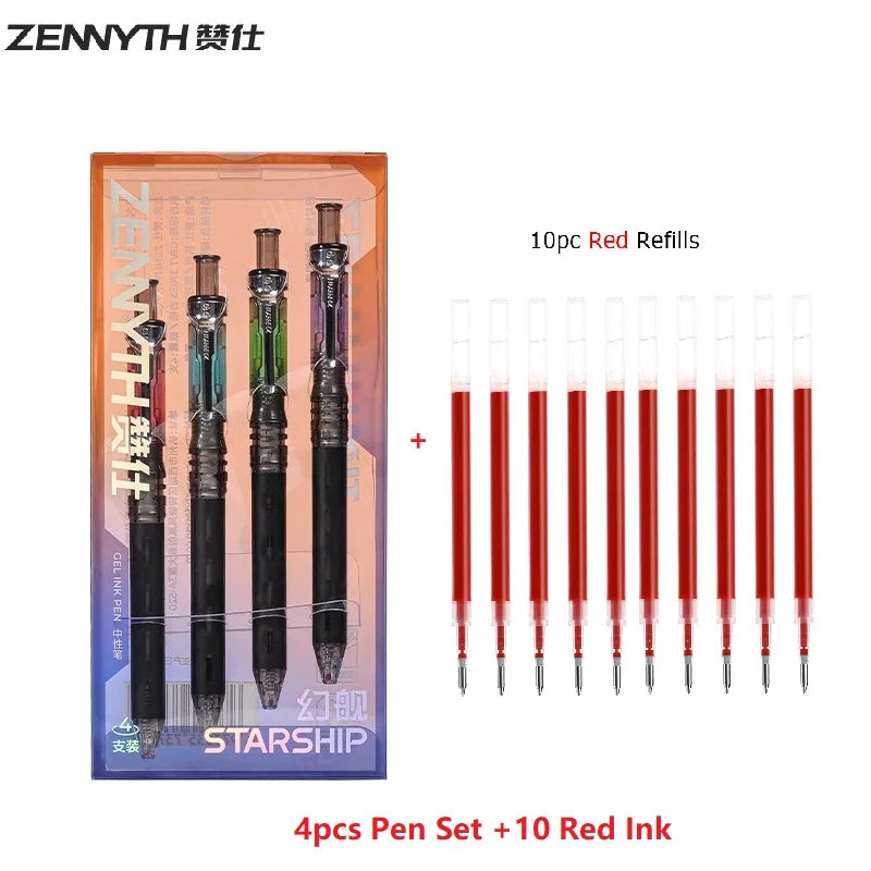 Zennyth Phantom Night Series Gel Pen – Smooth 0.5mm Quick-Dry Ink with Anti-Slip Grip