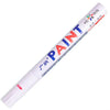 A white touch-up pen for car scratch repair with six colors available.